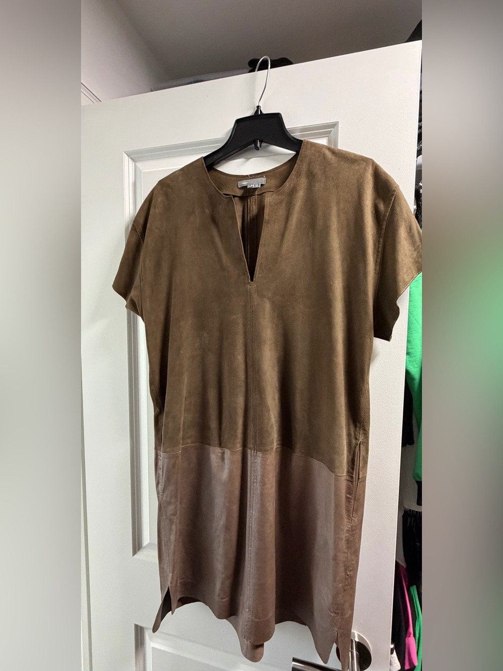 Vince Leather Dress Worn once